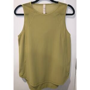 lululemon athletica Yellow-Green Athletic Tank Top